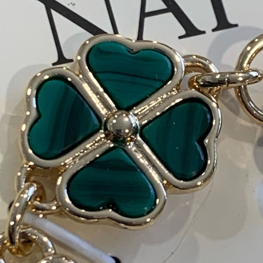 Napier Gold and Green Bracelet & Earring Set - Picture 3 of 8